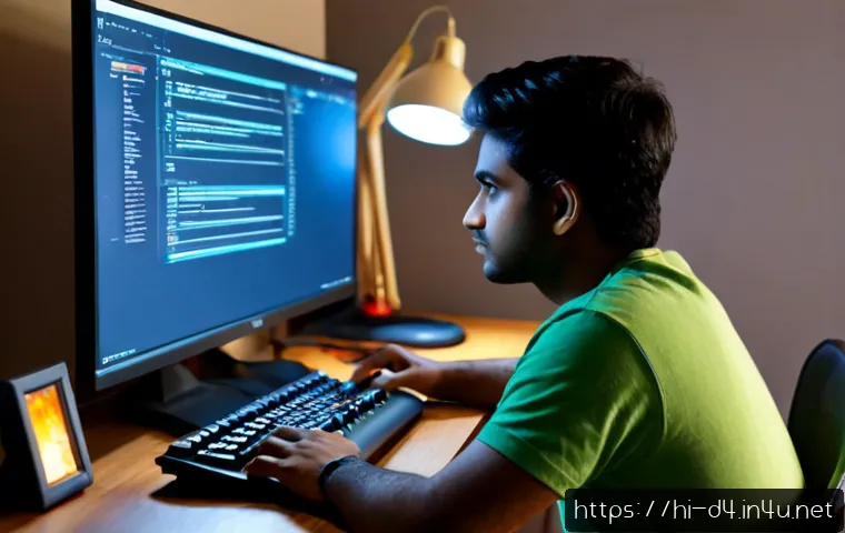 디아블로4 효율적인 플레이법 - Photorealistic Indian young adult gamer at a clean home desk, efficiently planning a dark fantasy ac...
